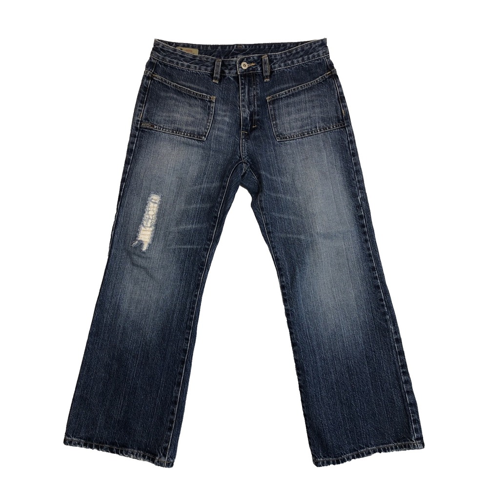 Buffalo David Bitton Jeans Men's‎ 33x26 Denim Otto X-pert Wide Leg Distressed